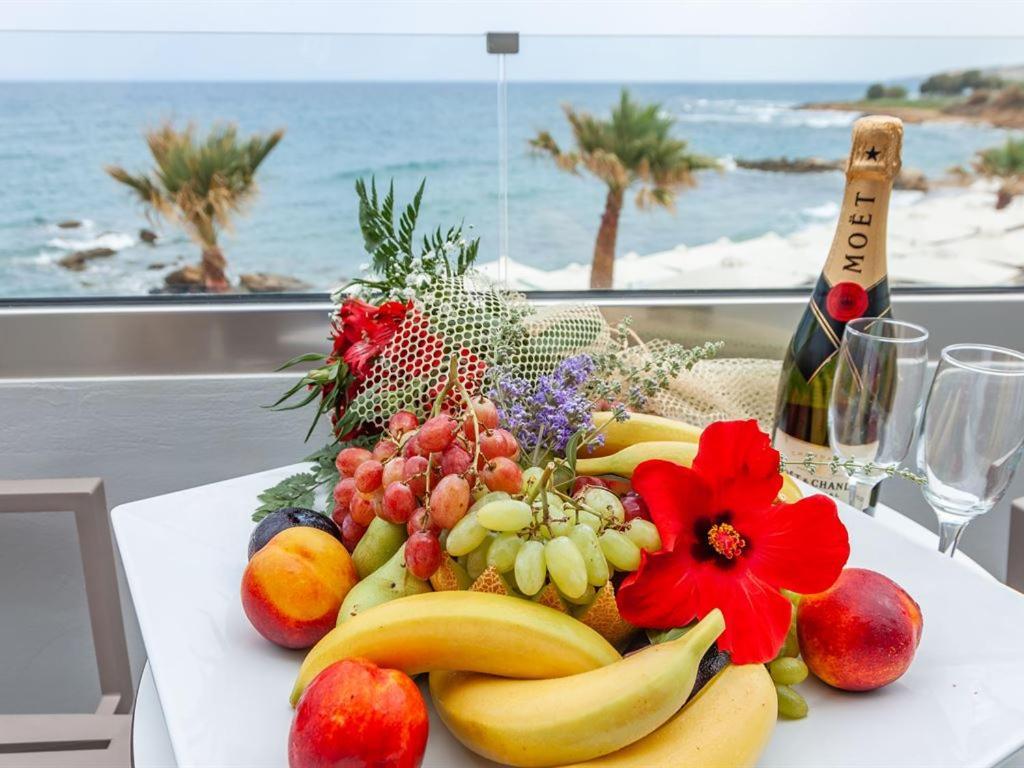Bomo Rethymno Beach Stavromenos Bagian luar foto