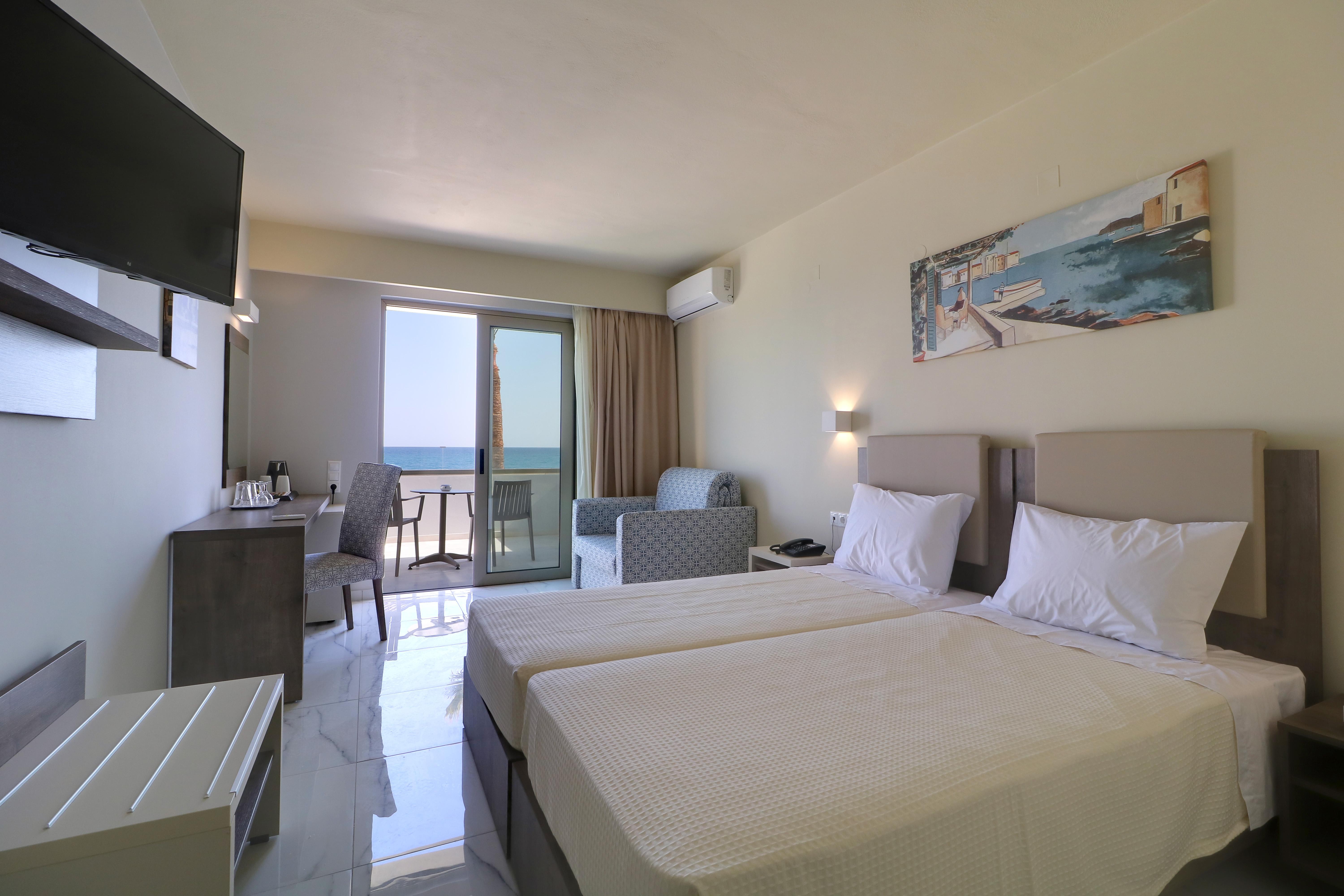 Bomo Rethymno Beach Stavromenos Bagian luar foto