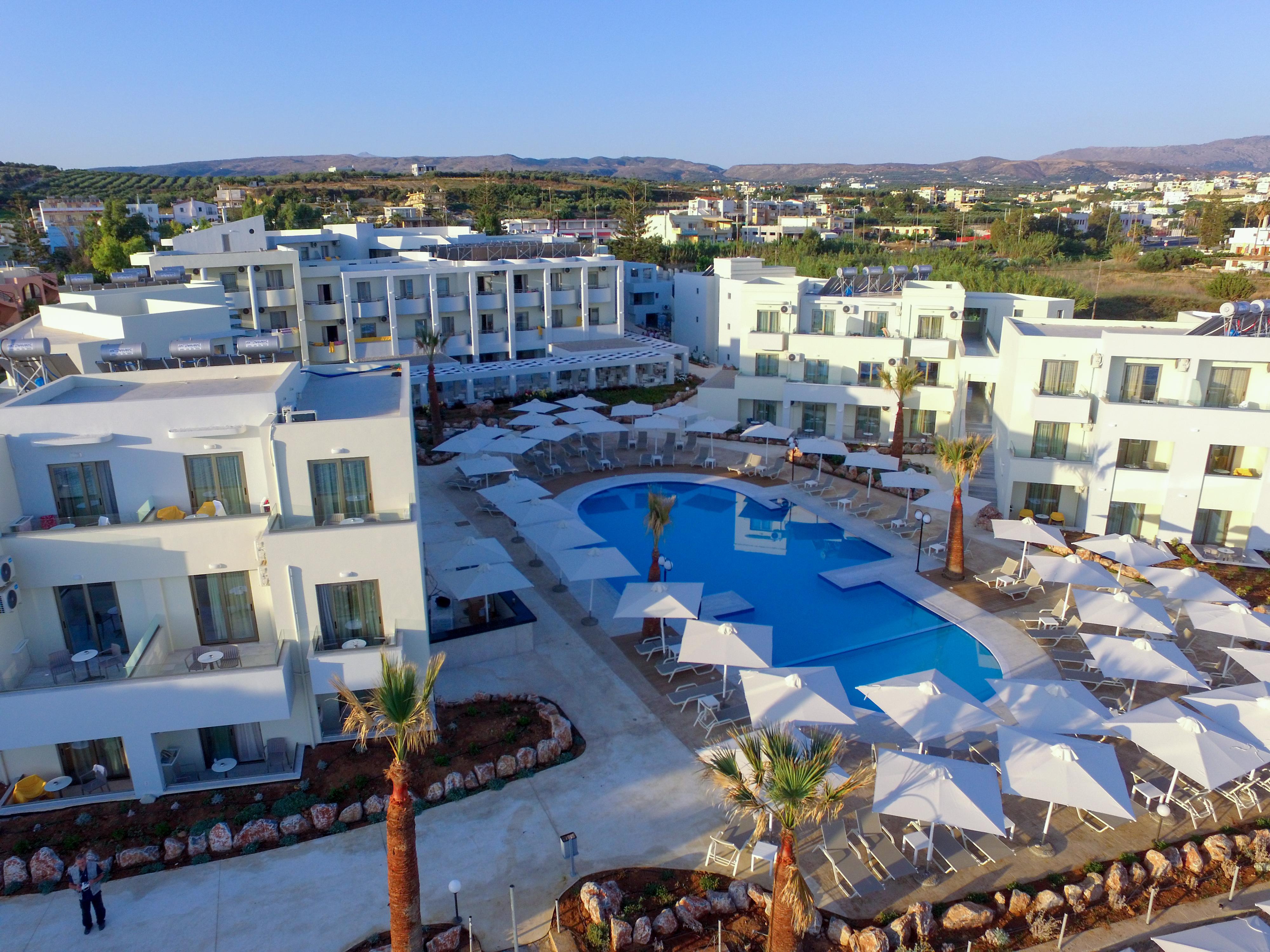 Bomo Rethymno Beach Stavromenos Bagian luar foto