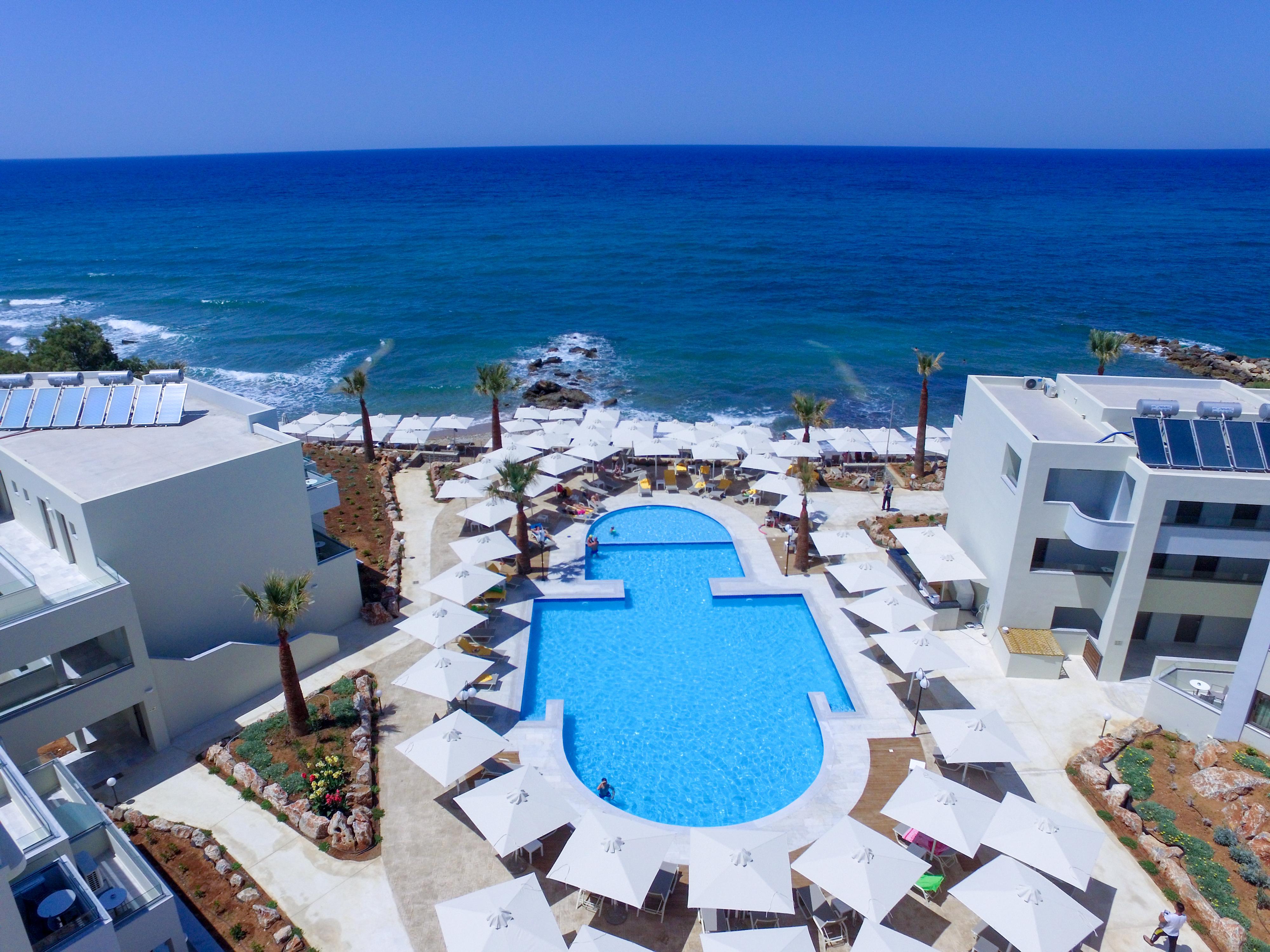 Bomo Rethymno Beach Stavromenos Bagian luar foto