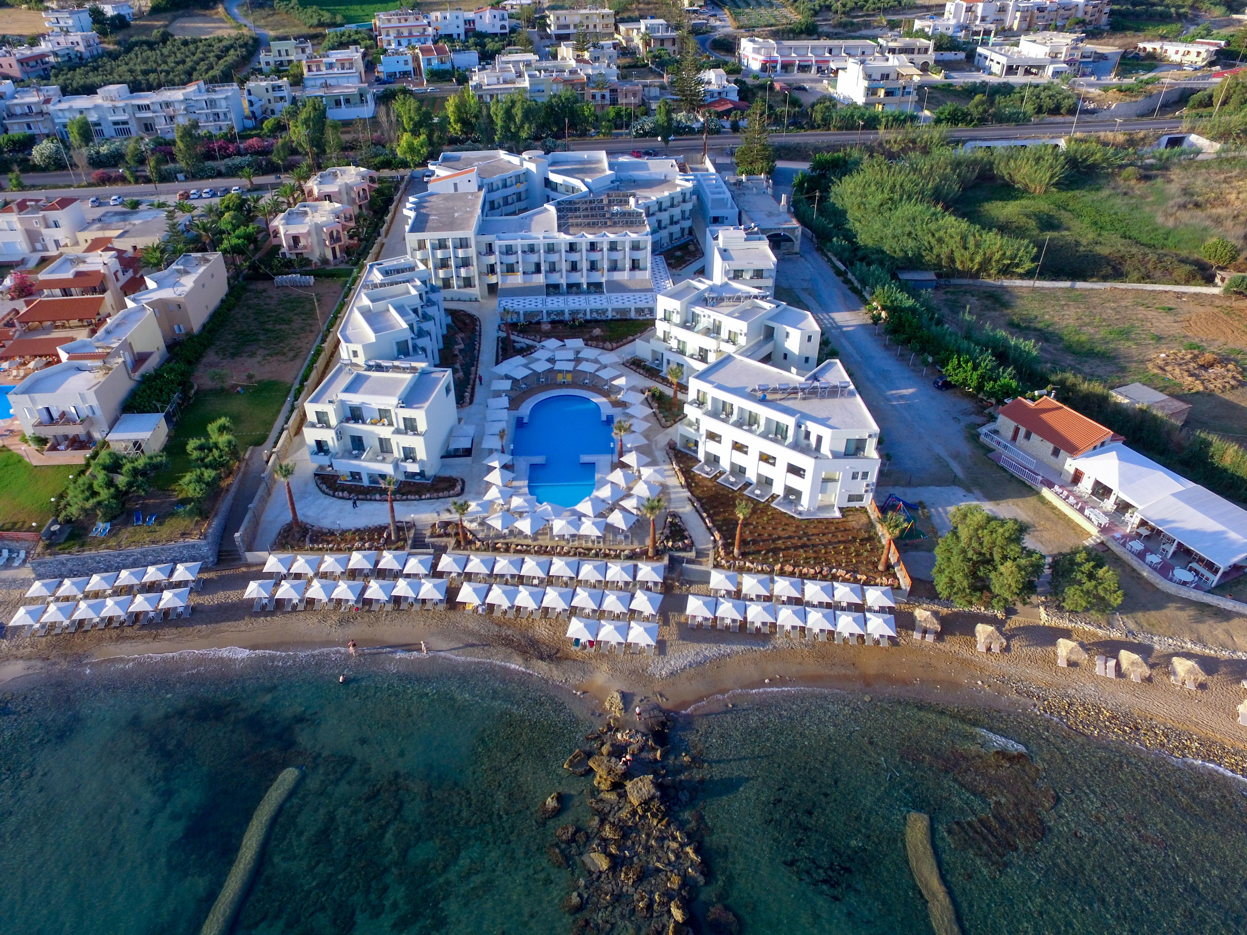 Bomo Rethymno Beach Stavromenos Bagian luar foto