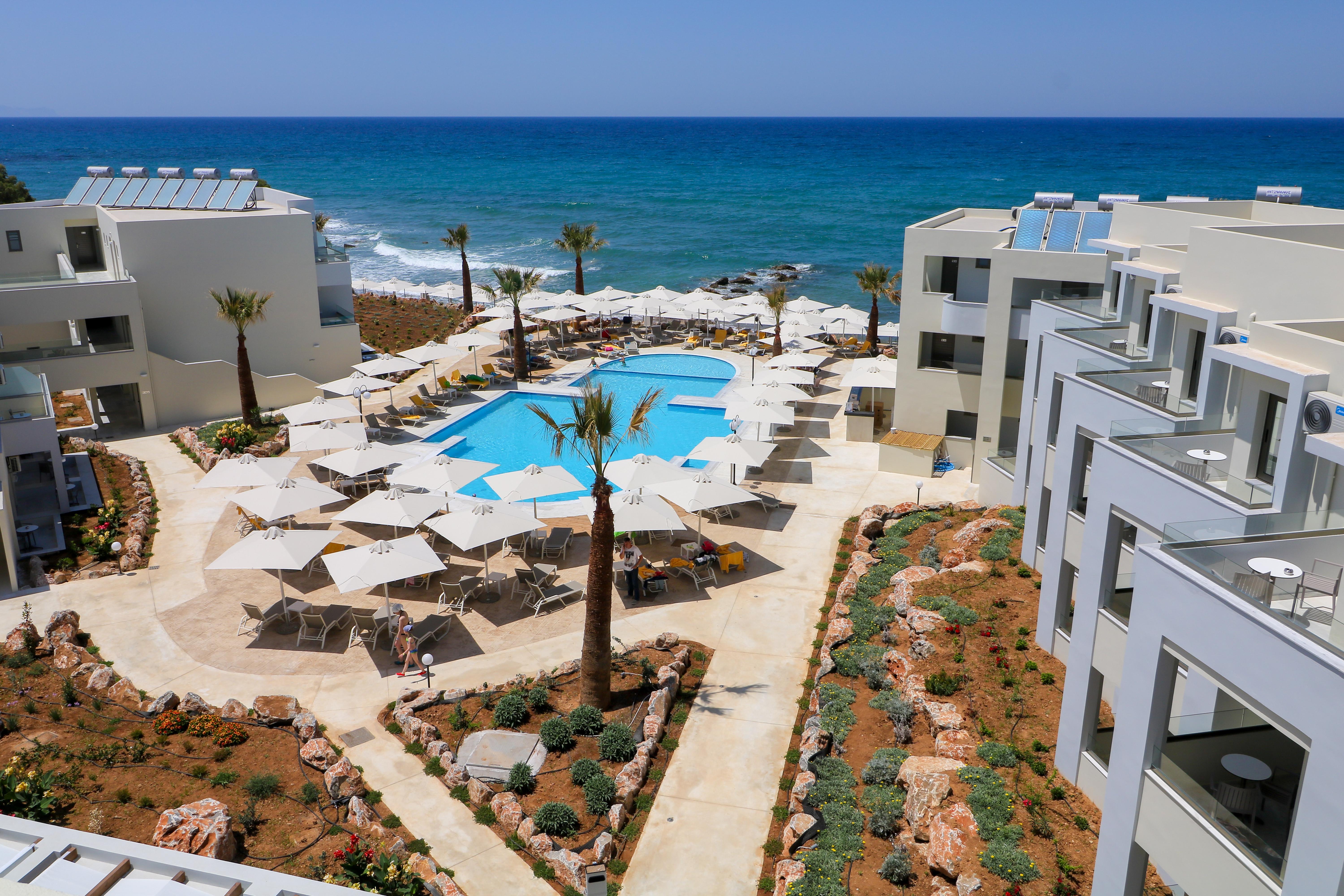 Bomo Rethymno Beach Stavromenos Bagian luar foto
