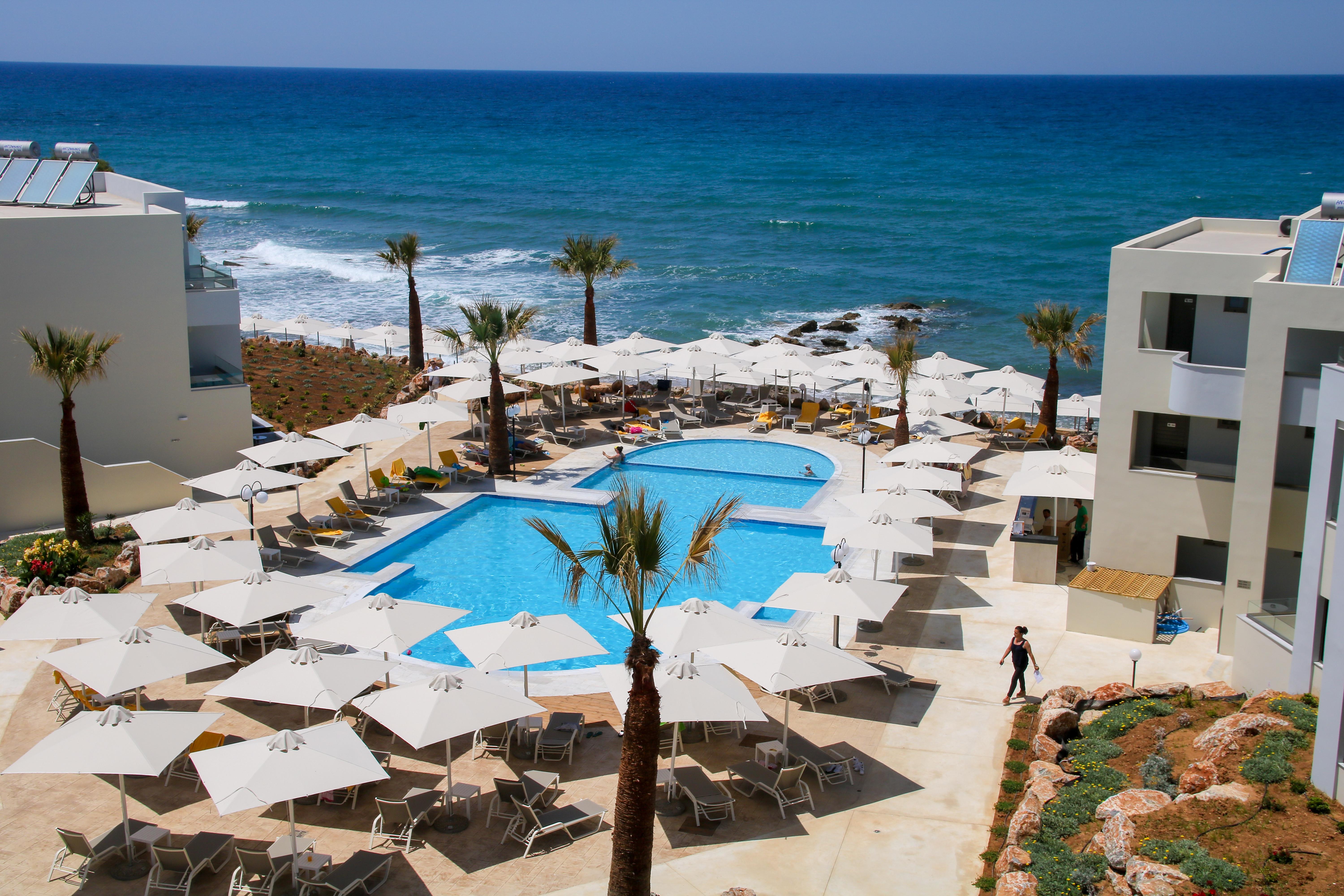 Bomo Rethymno Beach Stavromenos Bagian luar foto
